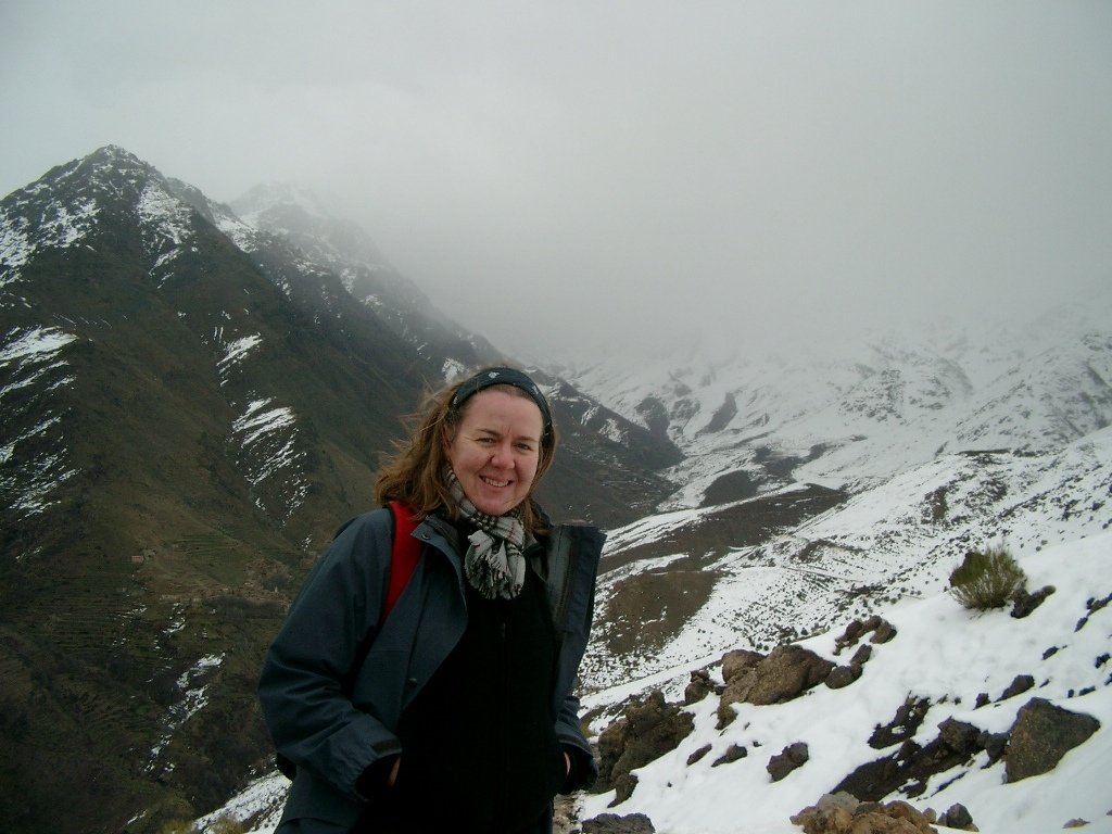 fiona in the high atlas mountains, near Marrakech
